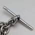 Circa 1922 British Antique Sterling Silver Albert Chain, 60g, Semi-Silver Medal Fob