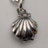 Circa 1897 British Antique Sterling Silver Albert Chain, 46g, Mother of Pearl Charm Fob
