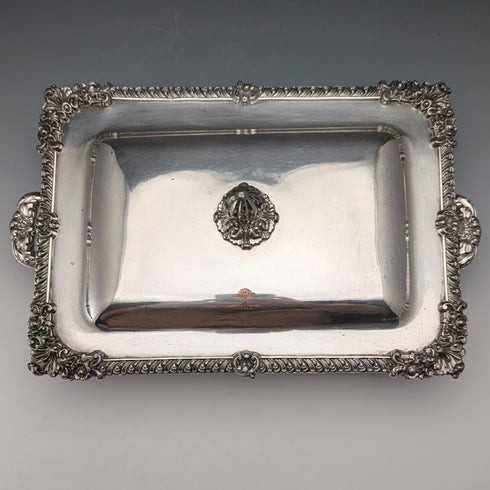 約1825年英國古董謝菲爾德老式餐盤/早餐碟