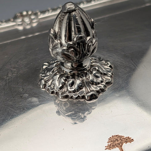 約1825年英國古董謝菲爾德老式餐盤/早餐碟