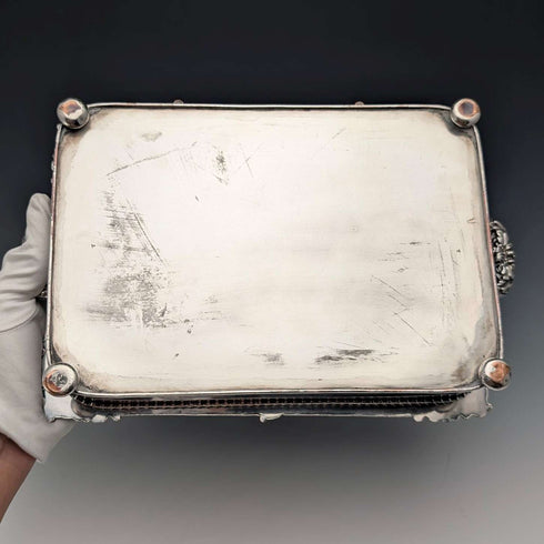 Antique British Cheese Toast Dish from Old Sheffield Plate, circa 1825