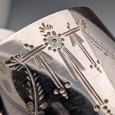 1914年英國古董純銀餐巾環,30克,TH Hazlewood,帶盒