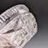 1929 British Antique Cut Glass Dish and Sterling Silver Spoon Set of 4, Joseph Rodgers & Sons, Case Included