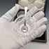 1929 British Antique Cut Glass Dish and Sterling Silver Spoon Set of 4, Joseph Rodgers & Sons, Case Included