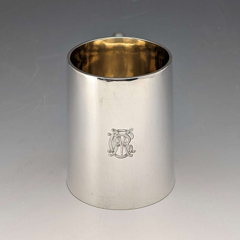 1895年 英国アンティーク 純銀製 マグカップ 141g Frederick Augustus Burridge
