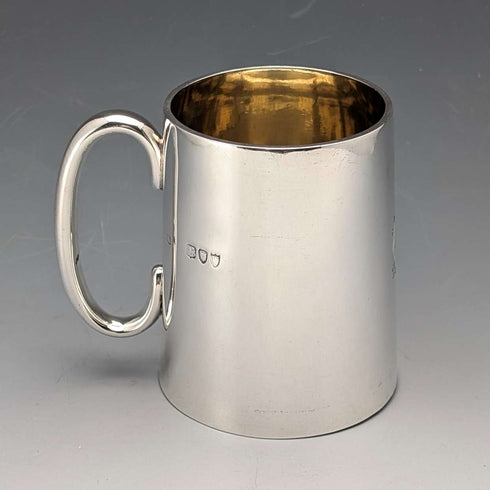 1895年 英国アンティーク 純銀製 マグカップ 141g Frederick Augustus Burridge