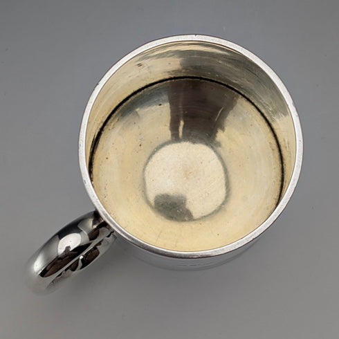 1895年英國古董純銀馬克杯,141克,弗雷德里克·奧古斯都·伯里奇