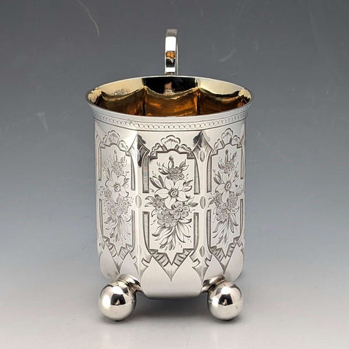 1858年 英国アンティーク 純銀製 マグカップ 148g Joseph Angell II