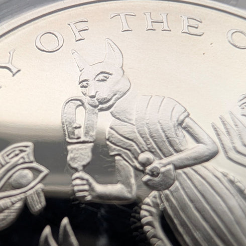 British Isle of Man Silver Crown Coins, Cat History Series: Set of 4, PobjoyMint, with Case and Instructions