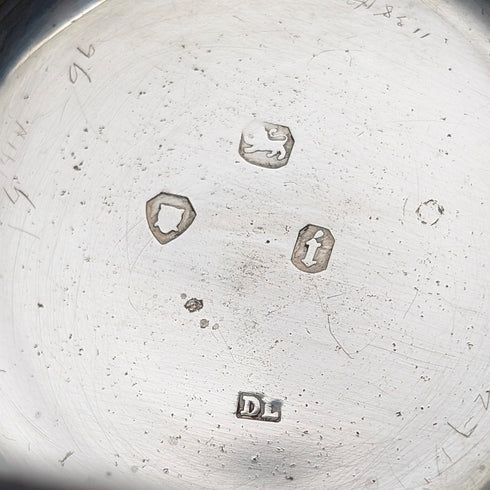 1864年英國約翰貝內特古董鑰匙上弦懷錶,銀色鏤空錶盤,走時良好