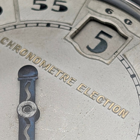 1920年代瑞士古董選舉跳時懷錶,銀質錶殼,走時正常