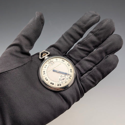 1920年代瑞士古董選舉跳時懷錶,銀質錶殼,走時正常