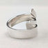 Vintage sterling silver spiral wrap ring (size 14)