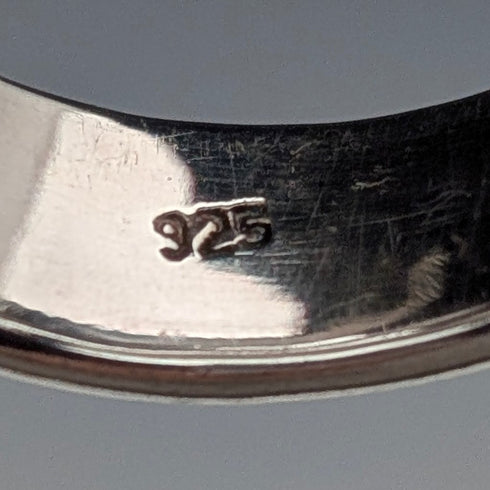 復古純銀螺旋纏繞戒指(14號)