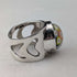 Vintage Scottish Sterling Silver Caithness Glass Millefiori Ring (Size 15)