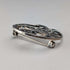 Vintage Sterling Silver Mackintosh Rose Art Nouveau Round Brooch