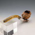 1915 British Antique Hand-Carved Female Smoking Pipe Figurine, Made in Meersham, with Pure Silver Decoration
