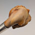 1915 British Antique Hand-Carved Female Smoking Pipe Figurine, Made in Meersham, with Pure Silver Decoration