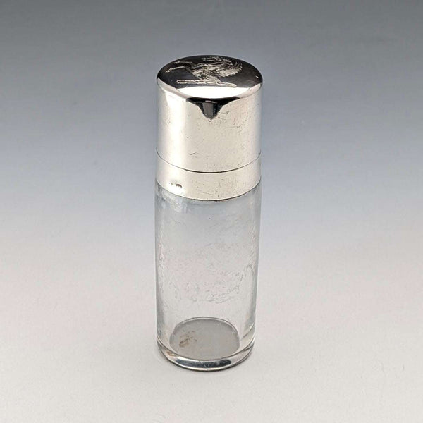 1879年英國古董純銀玻璃香水瓶,飾有飛馬圖案,托馬斯·約翰遜 I/II