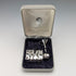 Vintage British Silver Overlay Small Perfume Bottle & Sterling Silver Funnel Set by Ari D Norman