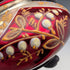 Antique Bohemian Glass Art Nouveau Enamel Floral Perfume Bottle