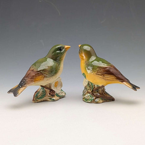 British Vintage Beswick Greenfinch Figurine Set of 2 (No. 2105)