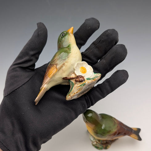 英国ヴィンテージ Beswick ベズウィック カワラヒワ フィギュリン 2体セット(No.2105)