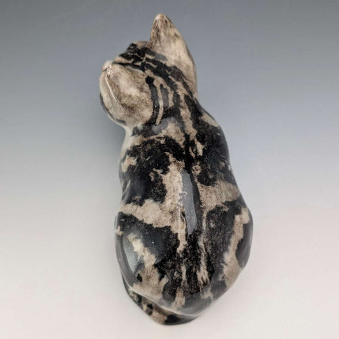British Winstanley Kensington Cat, Tabby, Ceramic Figurine (Size 2)