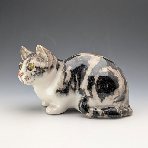 英國溫斯坦利肯辛頓貓,虎斑貓,陶瓷擺飾(2號尺寸)