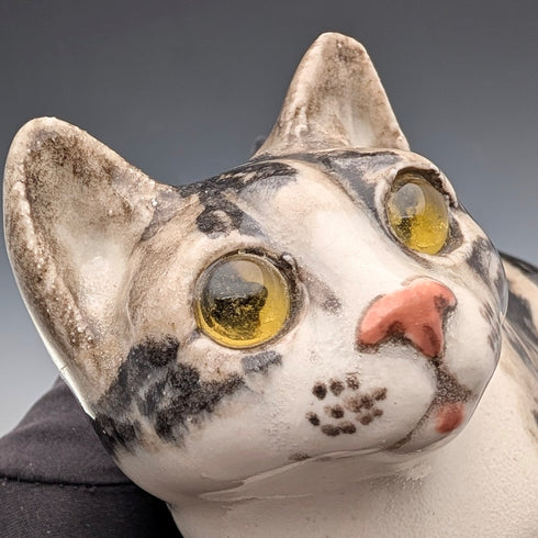 英國溫斯坦利肯辛頓貓,虎斑貓,陶瓷擺飾(2號尺寸)