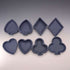 British Vintage Wedgwood Jasperware Playing Card Box Set of 4, Portland Blue