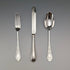 Antique British sterling silver cutlery set, circa 1866, 110g total weight, in case, Martin, Hall & Co.