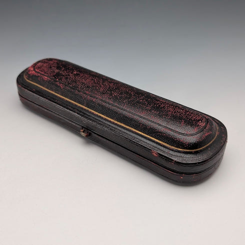 1890年 英国アンティーク 純銀製 クリスニングスプーン 24g Stokes&Ireland ケース入