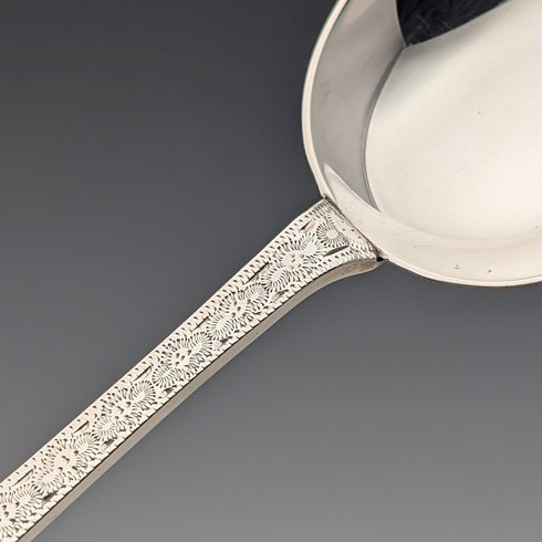 1890年 英国アンティーク 純銀製 クリスニングスプーン 24g Stokes&Ireland ケース入