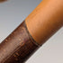 Vintage large curved handle hazel shaft shepherd's walking stick, 132cm