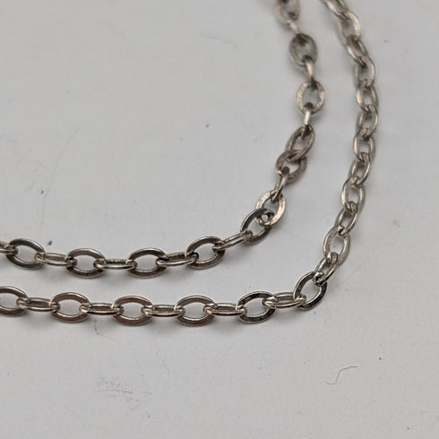 ヴィンテージ 純銀台座 アメジスト ペンダント 純銀製チェーン付