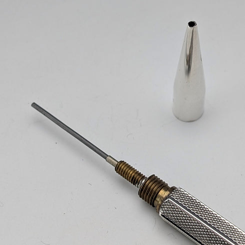 1958年英國Villiers & Jackson出品的純銀六角形按壓式自動鉛筆,附原廠盒