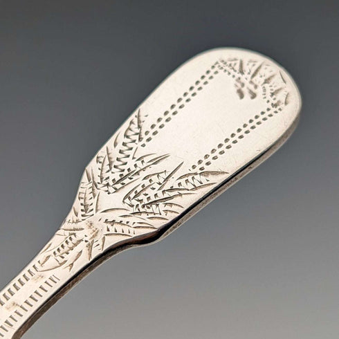 1989 British Vintage Sterling Silver Tea Caddy Spoon, 18.8g, Francis Howard Ltd.