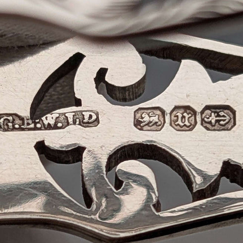 1894年 英国アンティーク 純銀製シュガートング 24g GE Walton&Co Ltd
