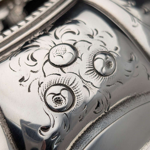 1870年頃 英国アンティーク シルバープレート製 オーバル型 エントレーディッシュ MARTIN HALL