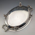 Circa 1870, British antique silver-plated oval-shaped entree dish, Martin Hall