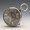 1873年 英国アンティーク 装飾ダイヤル 鍵巻き 懐中時計 直径54mm Isaac Goldman ジャンク品