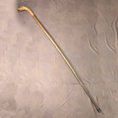 ヴィンテージ 2トーンカラー 大型ハイキングステッキ 杖 145cm