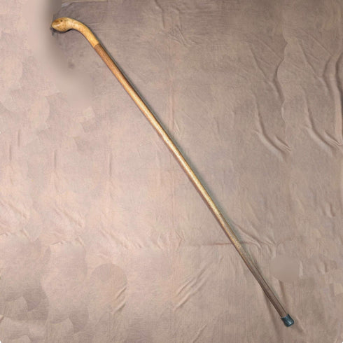 ヴィンテージ 2トーンカラー 大型ハイキングステッキ 杖 145cm