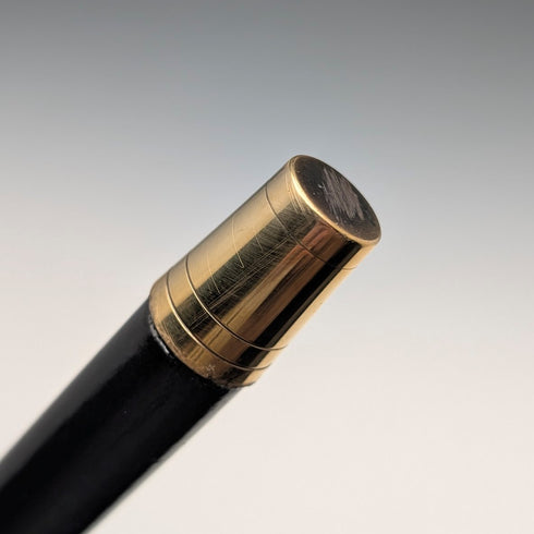 ヴィンテージ ブラックシャフト ダッグヘッドハンドル ステッキ 93cm