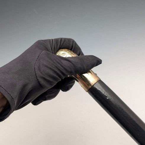 ヴィンテージ ブラックシャフト ダッグヘッドハンドル ステッキ 93cm