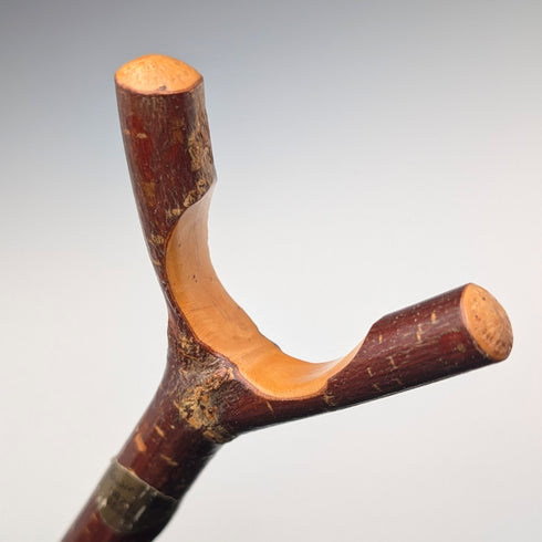 英国ヴィンテージ 天然木 サムスティック ハイキングステッキ 杖 140cm Classic Canes