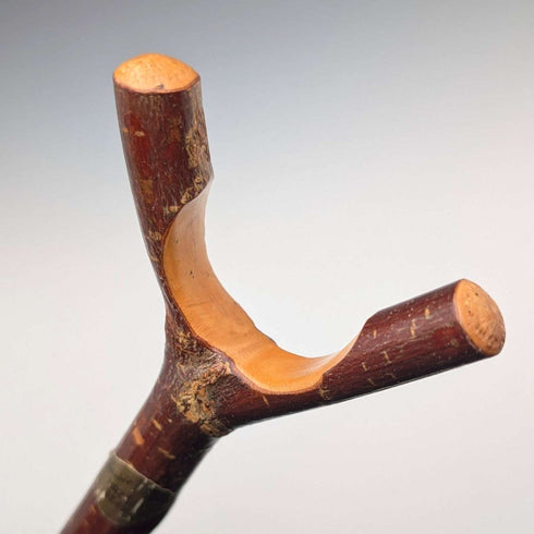 英国ヴィンテージ 天然木 サムスティック ハイキングステッキ 杖 140cm Classic Canes