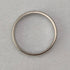 UK K9 White Gold Plain Ring (JP Size 14) B BROS