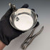 English vintage silver-plated squirrel nut dish & cracker by Viners